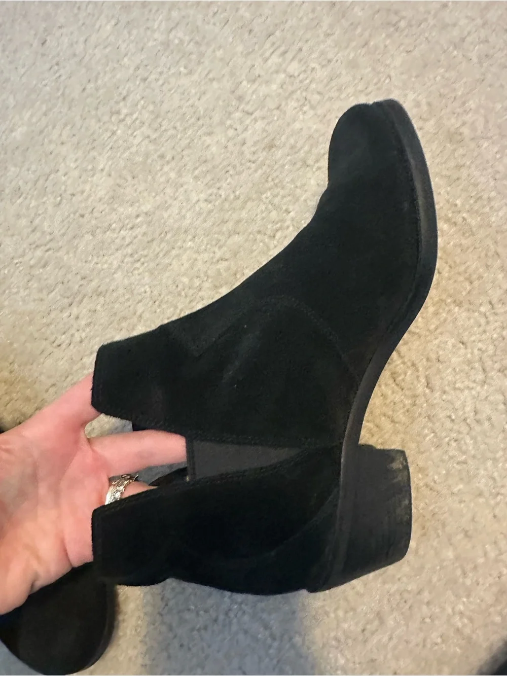 Cole Haan black suede